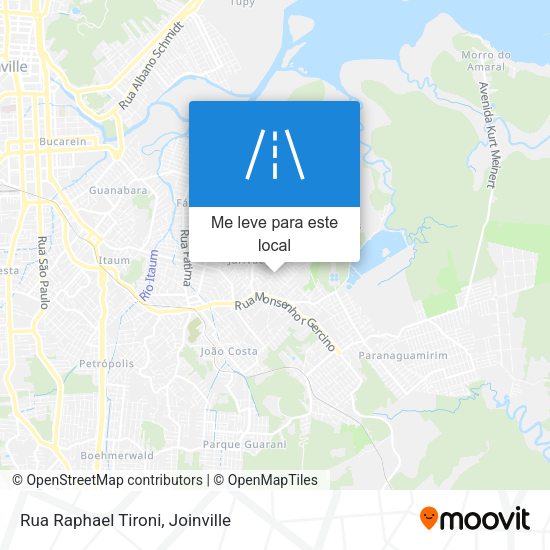 Rua Raphael Tironi mapa