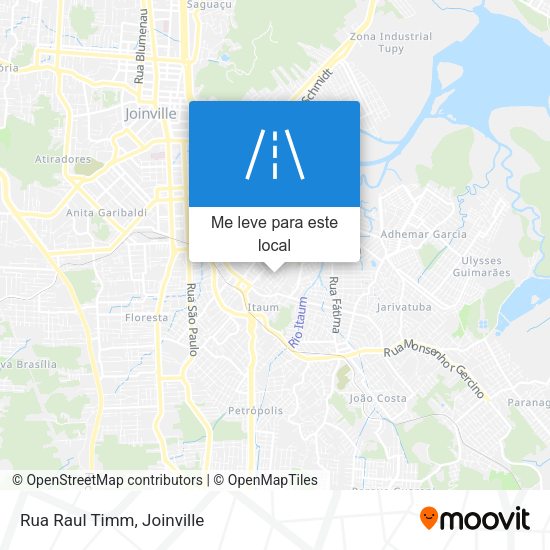 Rua Raul Timm mapa