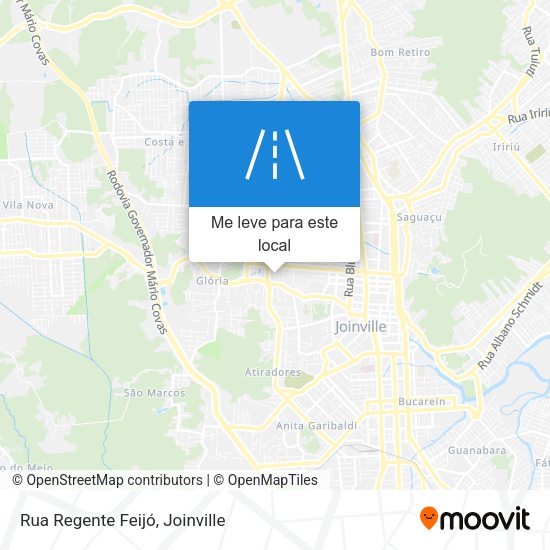 Rua Regente Feijó mapa