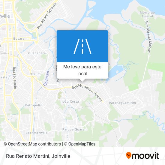 Rua Renato Martini mapa