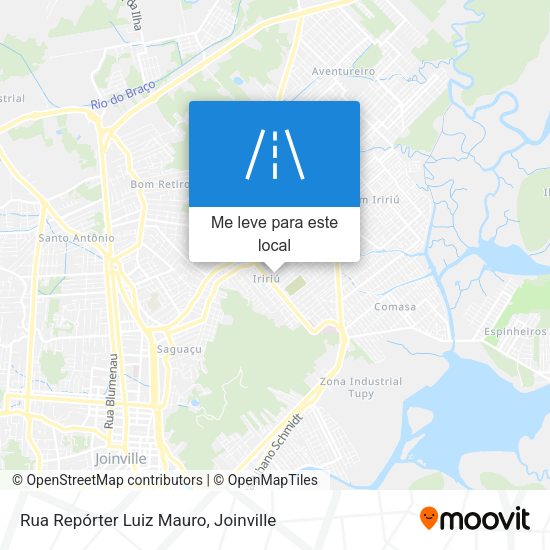 Rua Repórter Luiz Mauro mapa