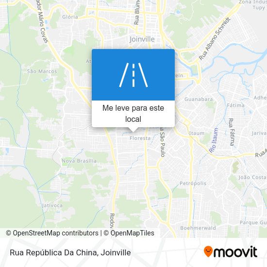 Rua República Da China mapa