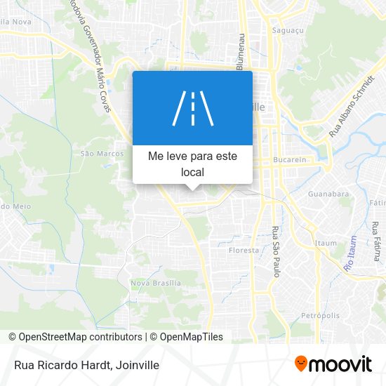 Rua Ricardo Hardt mapa