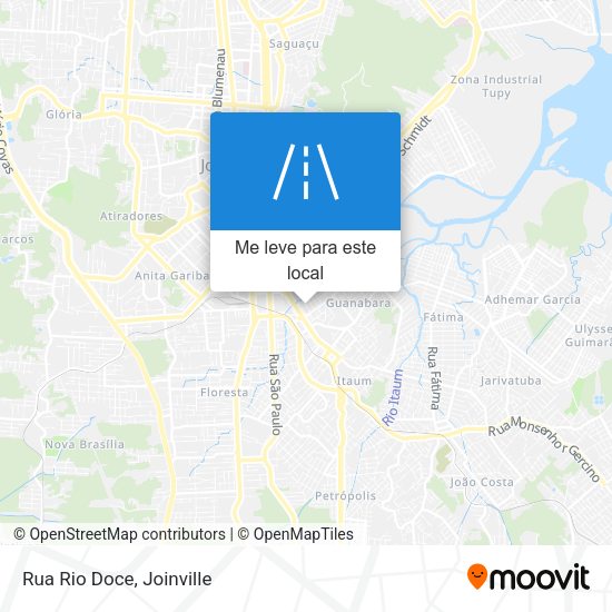 Rua Rio Doce mapa