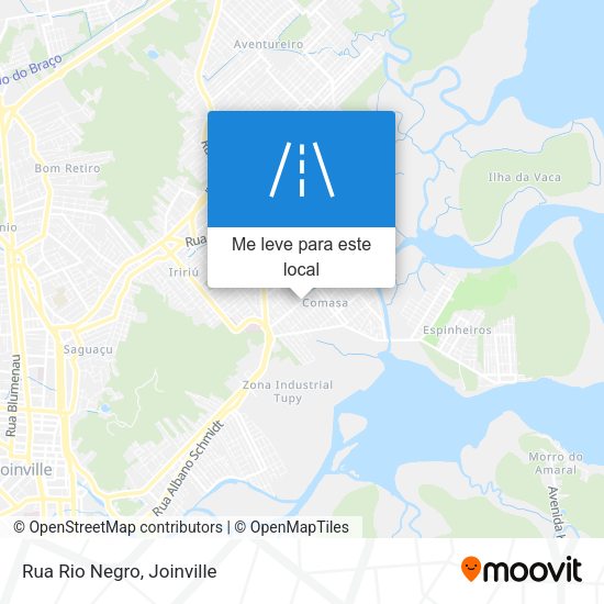 Rua Rio Negro mapa