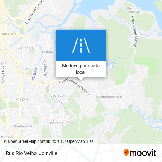 Rua Rio Velho mapa