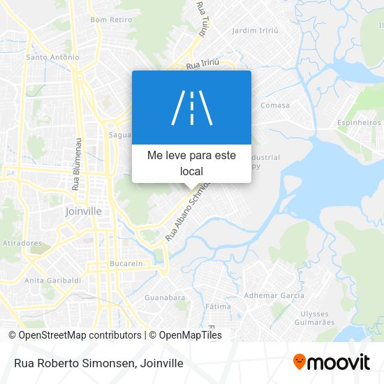 Rua Roberto Simonsen mapa