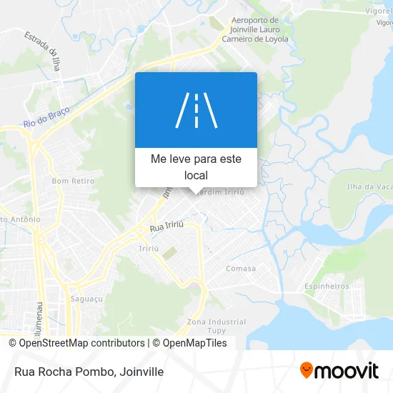 Rua Rocha Pombo mapa