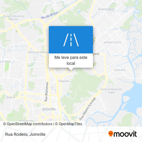 Rua Rodeio mapa
