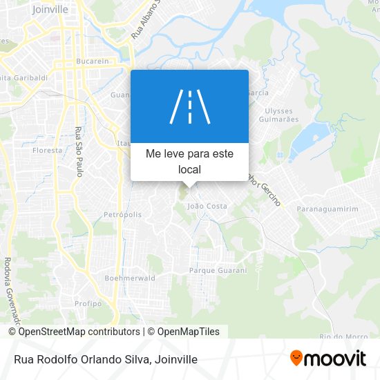 Rua Rodolfo Orlando Silva mapa