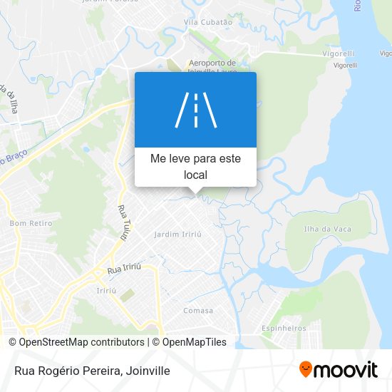 Rua Rogério Pereira mapa