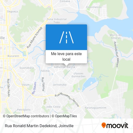 Rua Ronald Martin Dedekind mapa