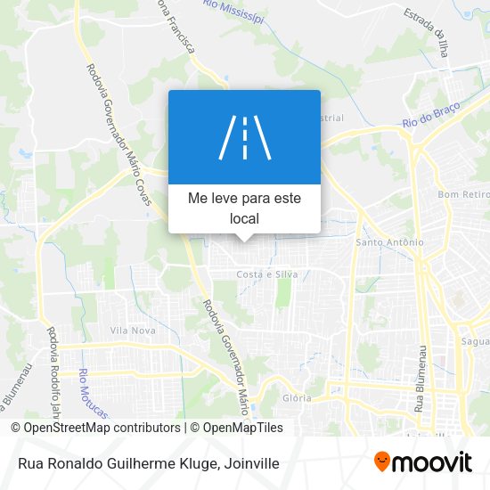 Rua Ronaldo Guilherme Kluge mapa