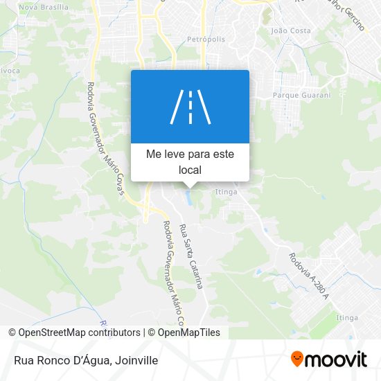 Rua Ronco D’Água mapa