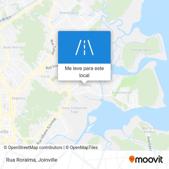 Rua Roraima mapa