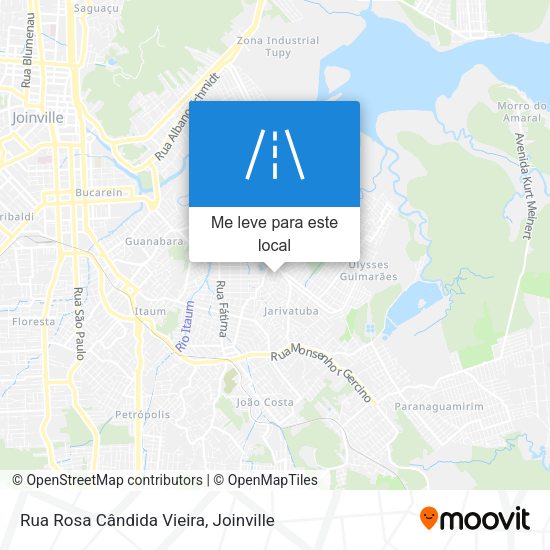 Rua Rosa Cândida Vieira mapa