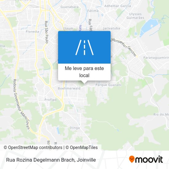 Rua Rozina Degelmann Brach mapa