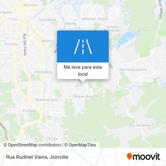 Rua Rudinei Vieira mapa