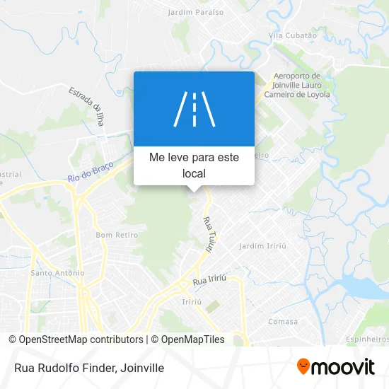 Rua Rudolfo Finder mapa