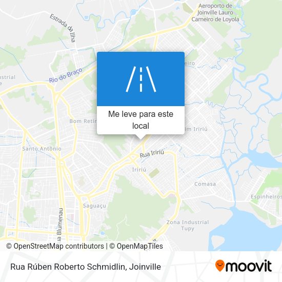 Rua Rúben Roberto Schmidlin mapa