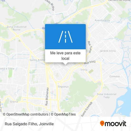 Rua Salgado Filho mapa
