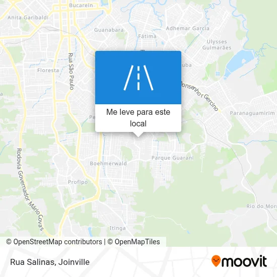 Rua Salinas mapa