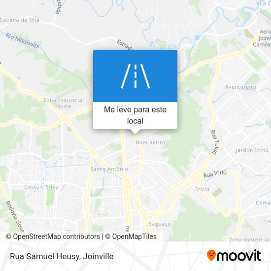 Rua Samuel Heusy mapa