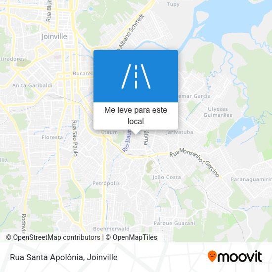 Rua Santa Apolônia mapa
