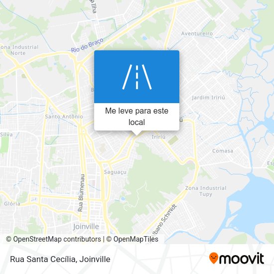 Rua Santa Cecília mapa