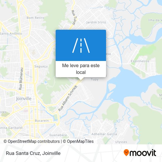 Rua Santa Cruz mapa