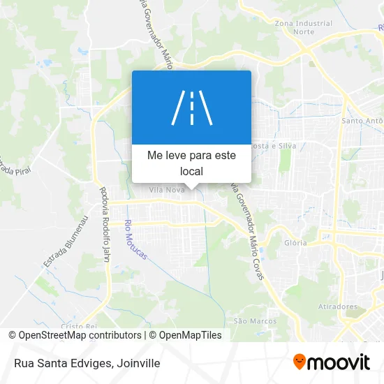 Rua Santa Edviges mapa