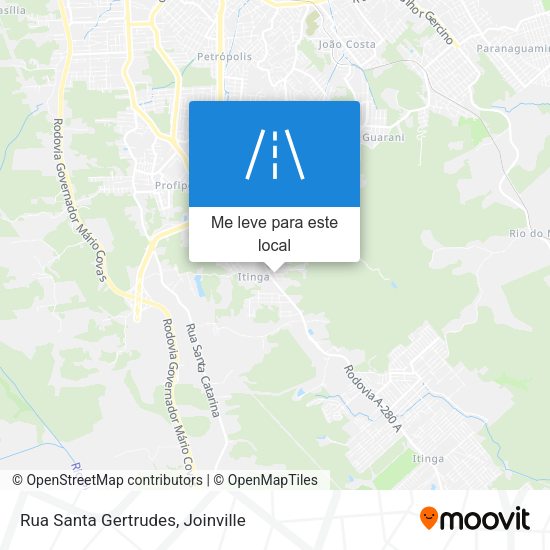 Rua Santa Gertrudes mapa