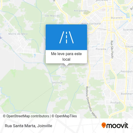 Rua Santa Marta mapa