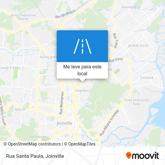Rua Santa Paula mapa