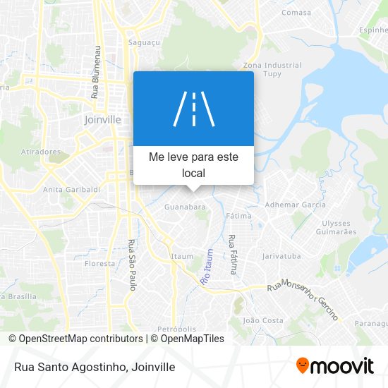 Rua Santo Agostinho mapa