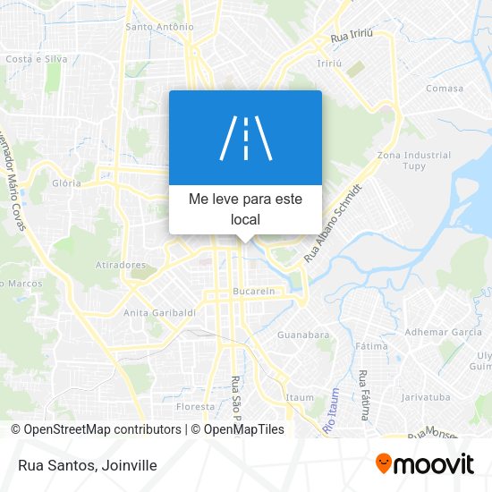 Rua Santos mapa