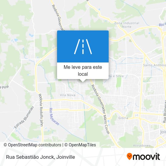 Rua Sebastião Jonck mapa
