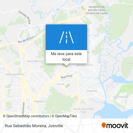 Rua Sebastião Moreira mapa