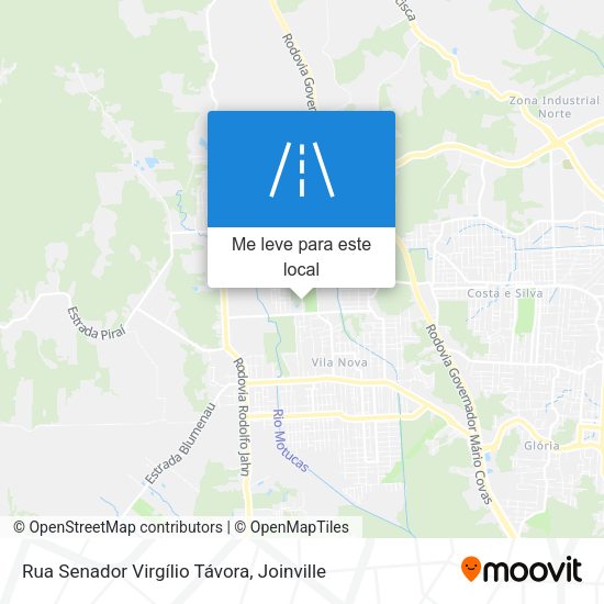 Rua Senador Virgílio Távora mapa