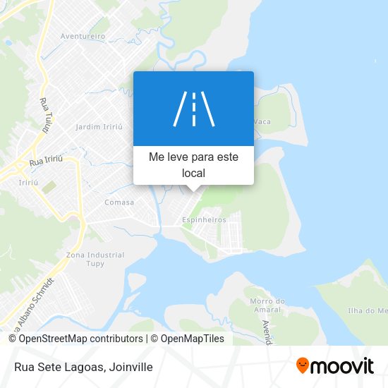 Rua Sete Lagoas mapa