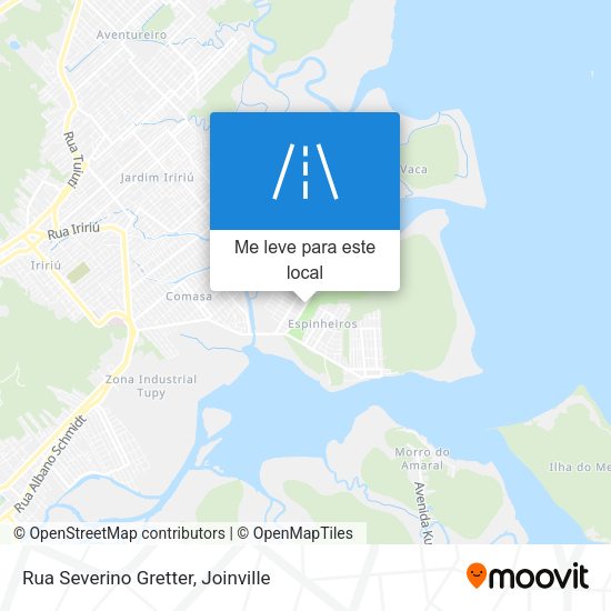 Rua Severino Gretter mapa