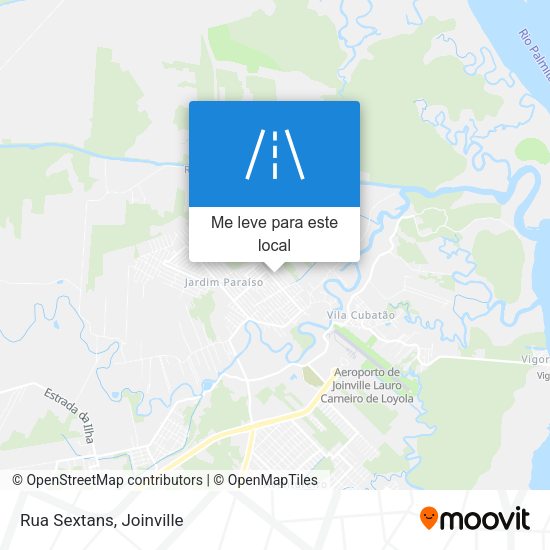 Rua Sextans mapa