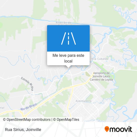 Rua Sirius mapa