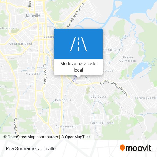Rua Suriname mapa