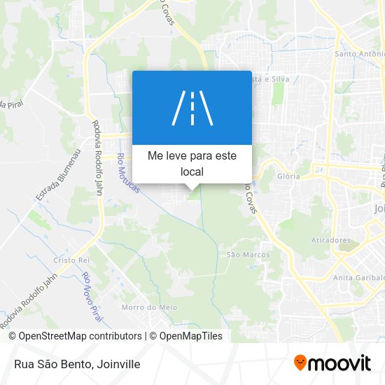 Rua São Bento mapa