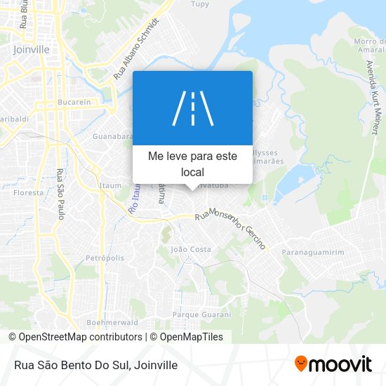 Rua São Bento Do Sul mapa