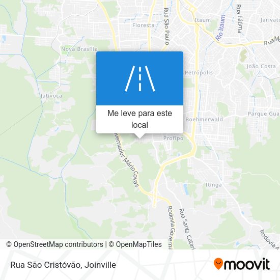 Rua São Cristóvão mapa