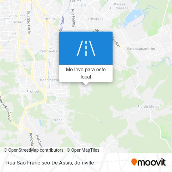 Rua São Francisco De Assis mapa