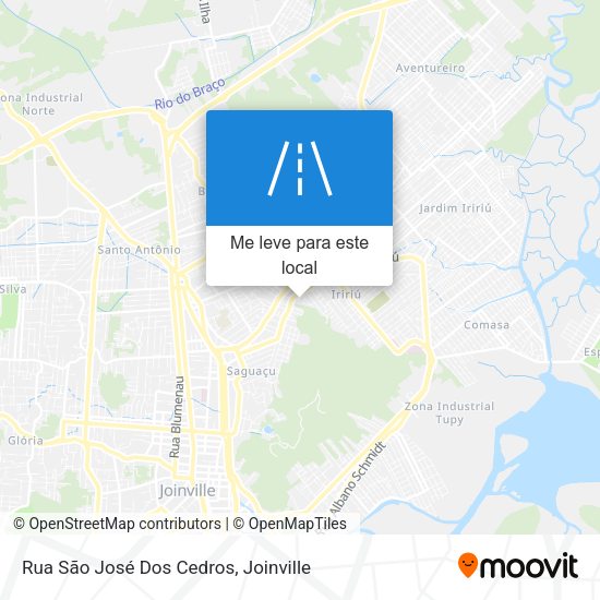 Rua São José Dos Cedros mapa