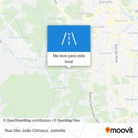 Rua São João Clímaco mapa